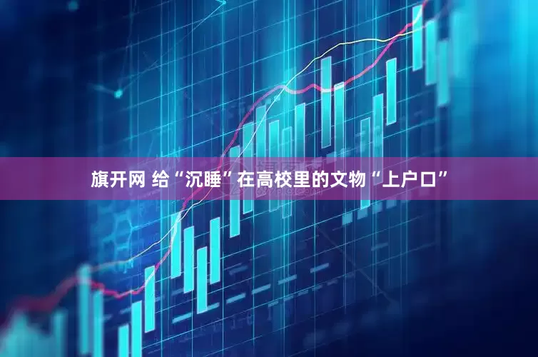 旗开网 给“沉睡”在高校里的文物“上户口”